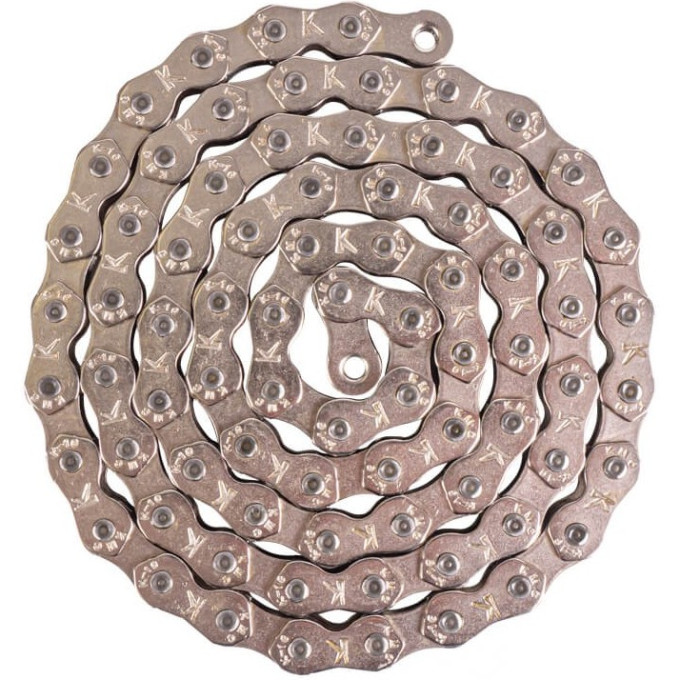 Цепь TECH TEAM Taya 1 скорость, желтая, сталь 1/50 TB-410 80L YELLOW NN009949